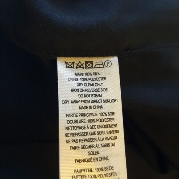 FRENCH CONNECTION 100% Silk Spaghetti Strap Tank Top Floral Pink & Black Sz 8 - Picture 11 of 11